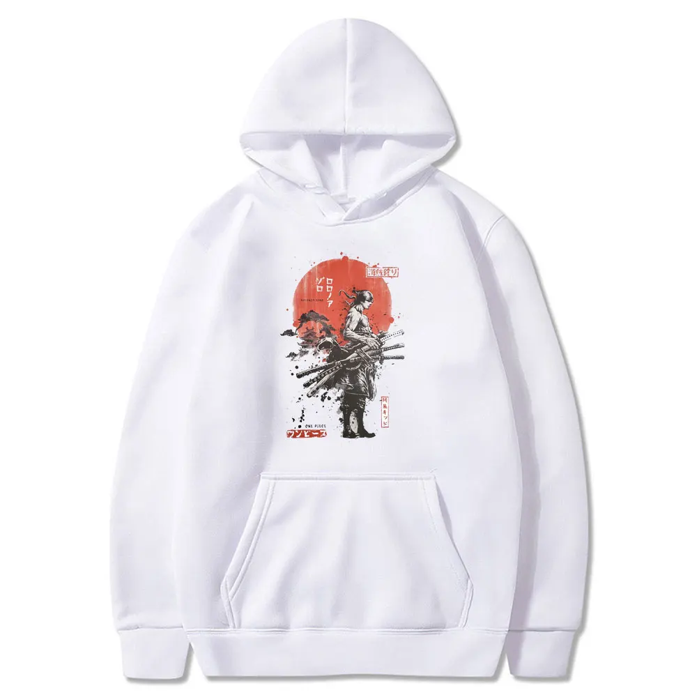 

Roronoa Zoro Print Hoodie Men One Piece Japan Anime hoodie street Harajuku sweatshirt men Fashion loose casual pullover tops men