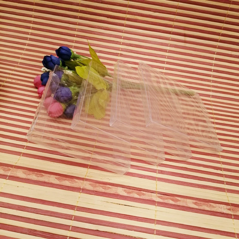 100pcs Large ABB Clear Transparent Box Bag Pvc Plastic Box Gift Packaging Box For Jewelry Box Packaging Display Storage Box Diy
