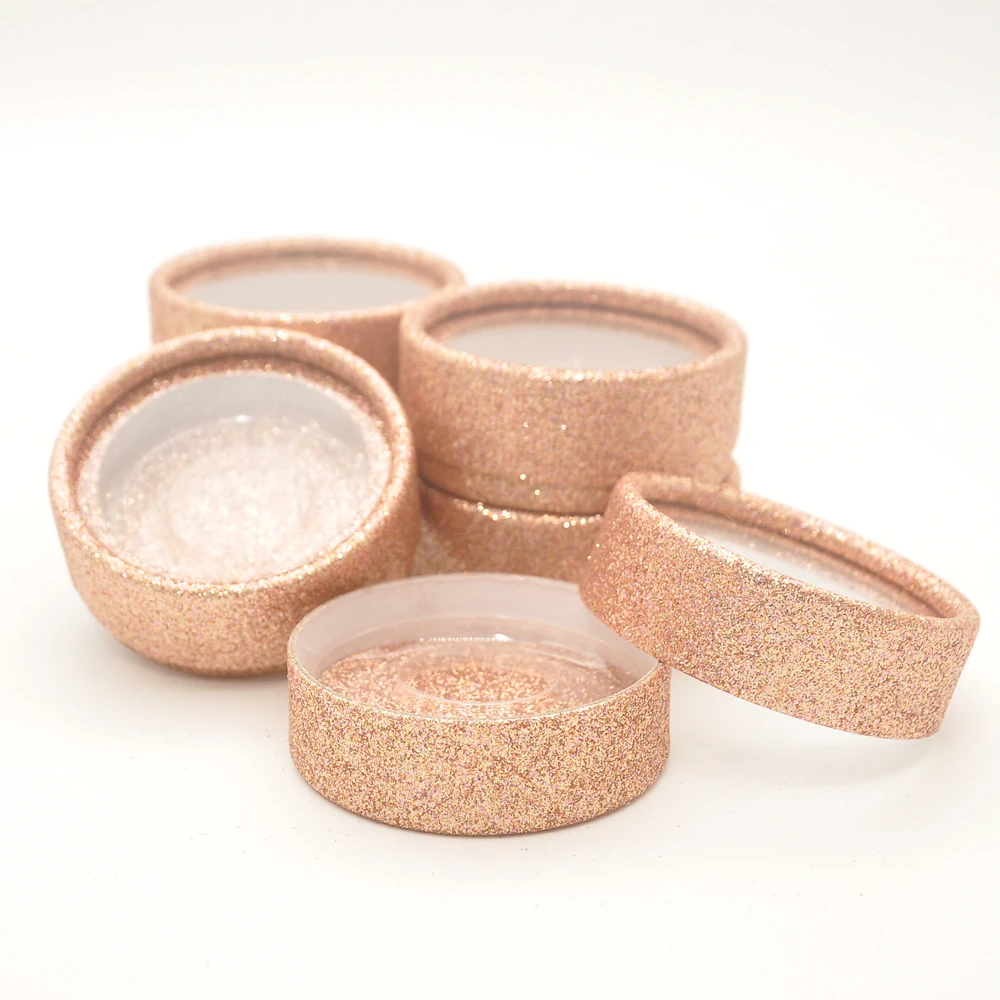 Оптовая продажа круглая упаковка для ресниц коробки Пользовательский логотип