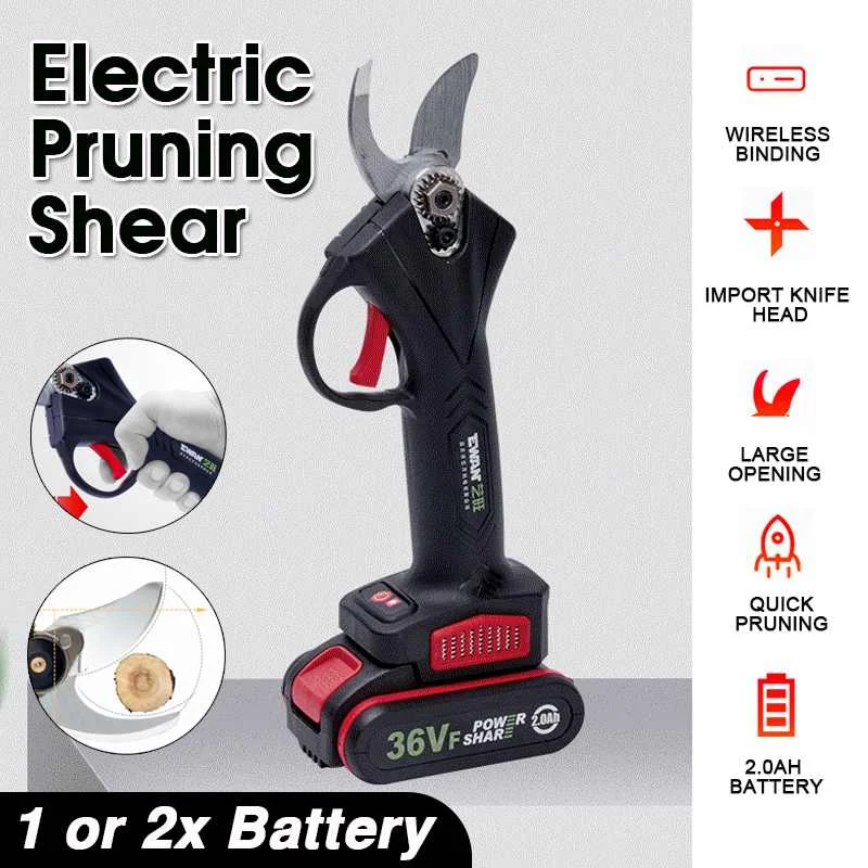 36VF беспроводной секатор литий ионный для обрезки фруктовых деревьев|Инструменты