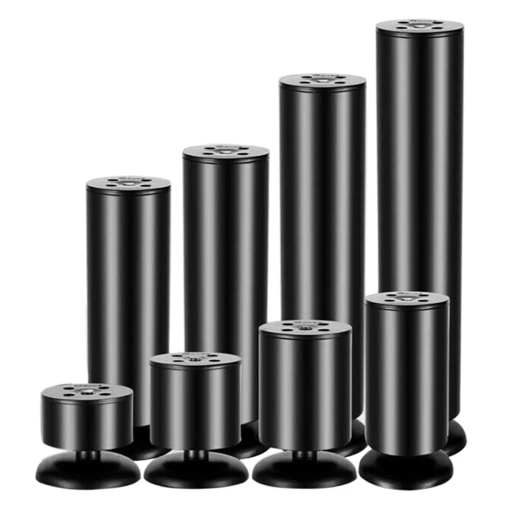 6-25cm Stainless Steel Adjustable Leg Cabinet Furniture Table Desk Sofa Bed Foot Cover Thickened Reinforcement Cabinet Foot