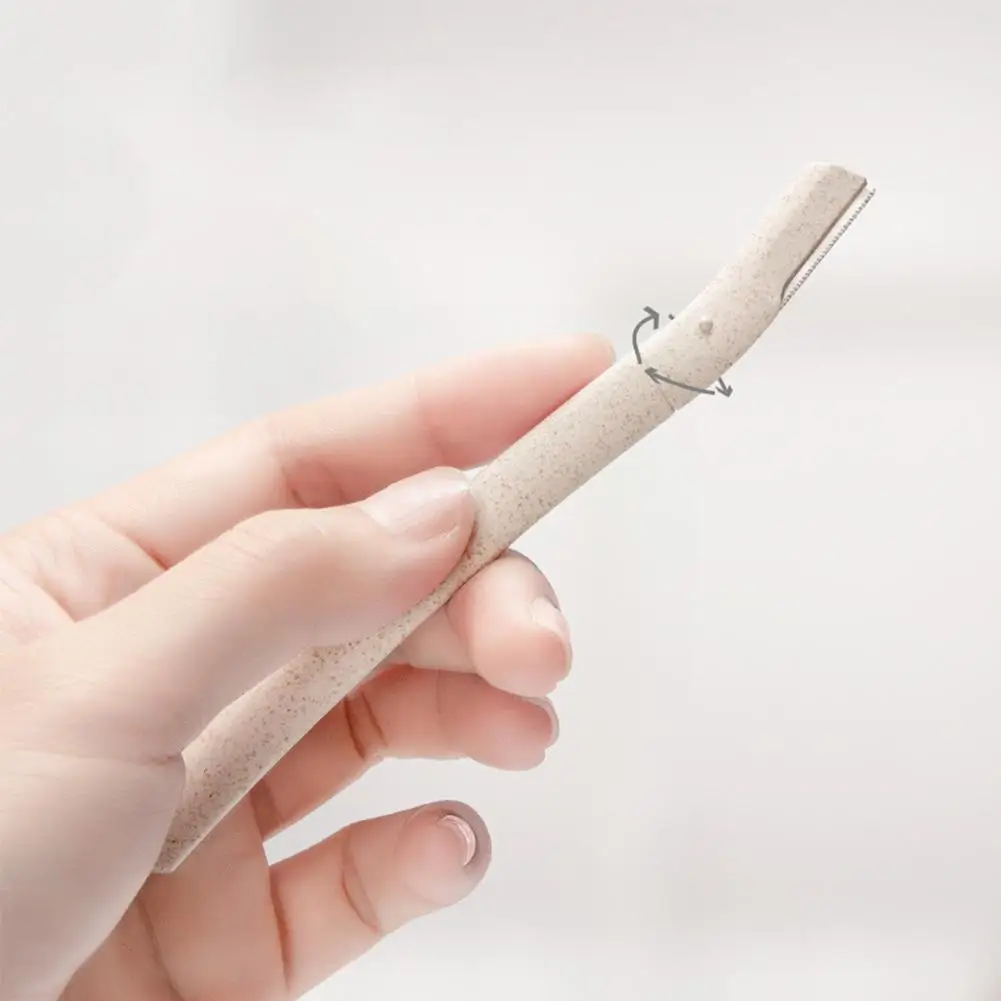 Нож для обрезки бровей многоцелевой инструмент макияжа изогнутый волос