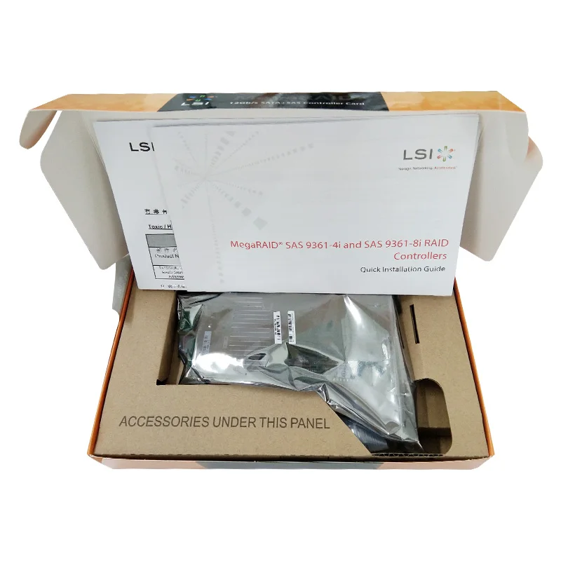 MegaRAID SAS 9361-8I Raid0(1 шт.); 5; 6; 10; 50; 60; 1G Кэш LSI00417 SFF8643* 2 PCIe3.0 x8 sasController
