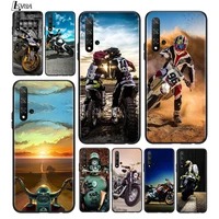 retro moto cross motorcycle for huawei honor 30i 30s 20e 20i 20s view 20 v20 10x 10i 10 lite pro plus 5g phone case