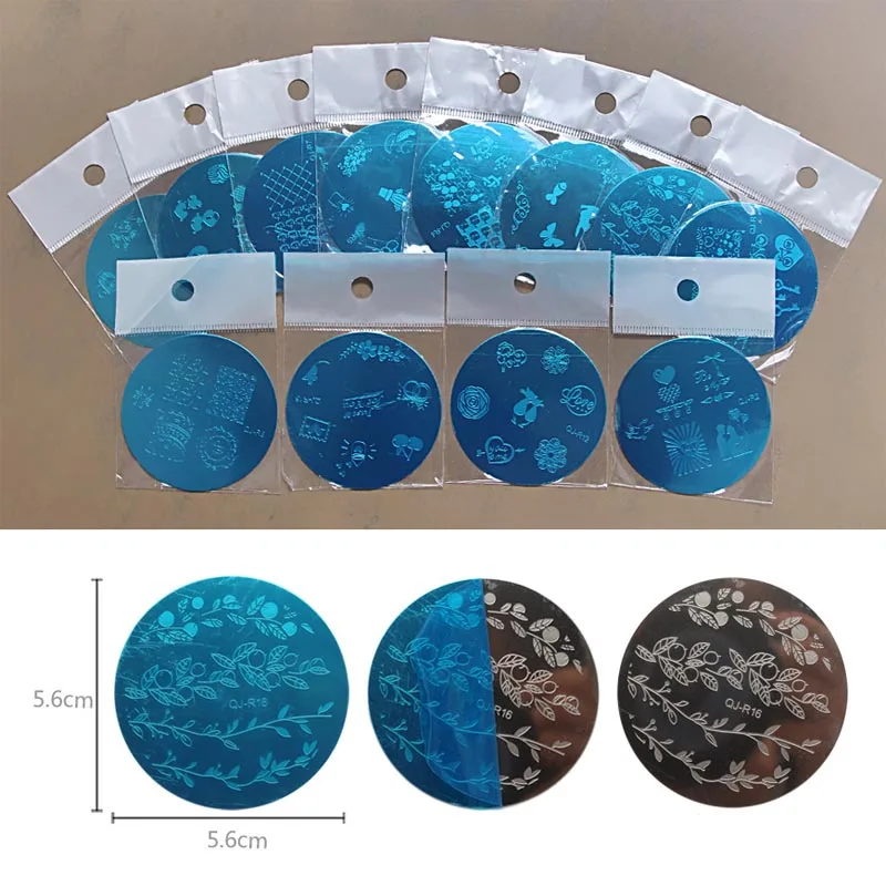 16 листов/ружье гвоздя набора Сталь пластина пресс форма круглый шаблон Лайк для