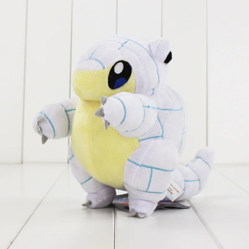 18cm Sandshrew Аниме плюшевая игрушка для питомца Mew Meowth Ninetales Marowak Sandshrew Dartrix Flygon Magnemite xiaoth 'd мягкие куклы животных подарок для детей - Цвет: 18cm Sandshrew
