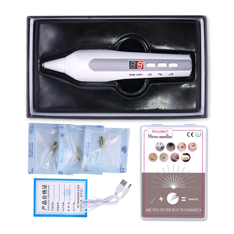 9 шестеренок черная точка моль удаление татуировки бородавки плазменная ручка