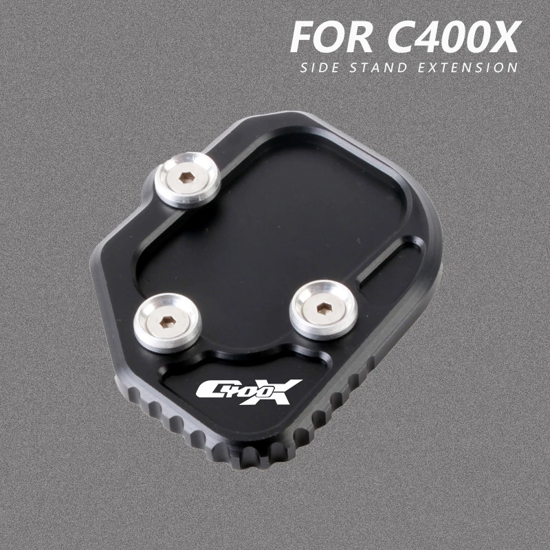 

Aluminum Motorcycle Kickstand Pad Anti-Slip Side Stand Plate Extension Enlarger For BMW C400X C 400 X 2019-2020 Accessories