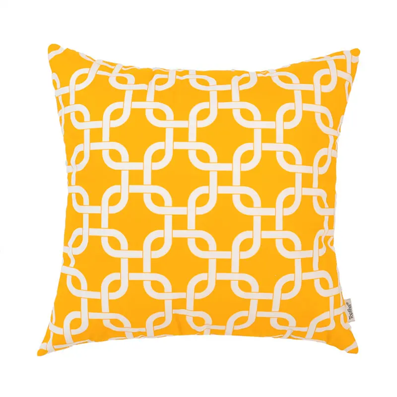 Yellow1C YokiSTG геометрический чехол для подушки с Северными мотивами из микрофибры наволочка для подушки Чехол для дивана кровать домашний Декор Подушка серый и желтый - Цвет: Yellow1C