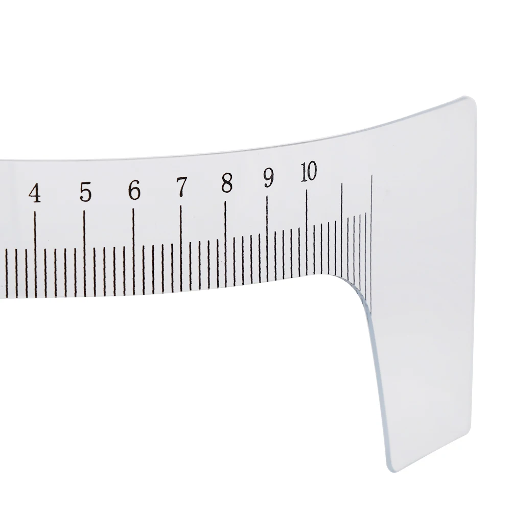 10 шт. многоразовая полупостоянная линейка для бровей инструмент измерения