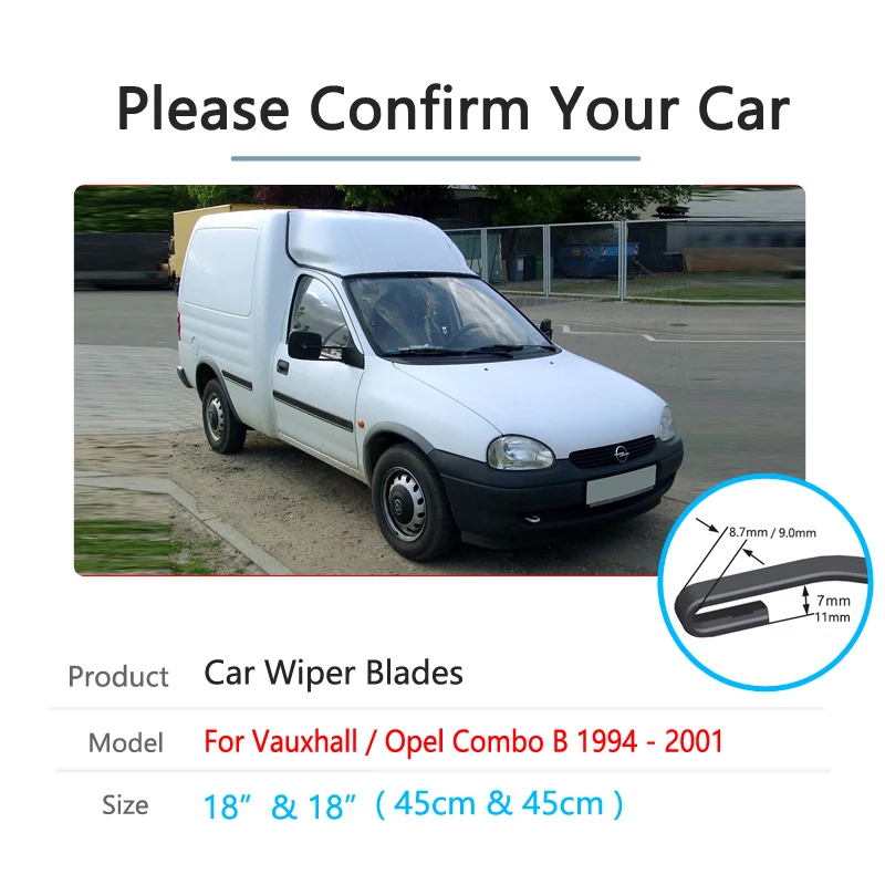 Щетки стеклоочистителя для Vauxhall Opel Combo B 1994 ~ 2001 1995 1996 1997 1998 1999 | Автомобили и