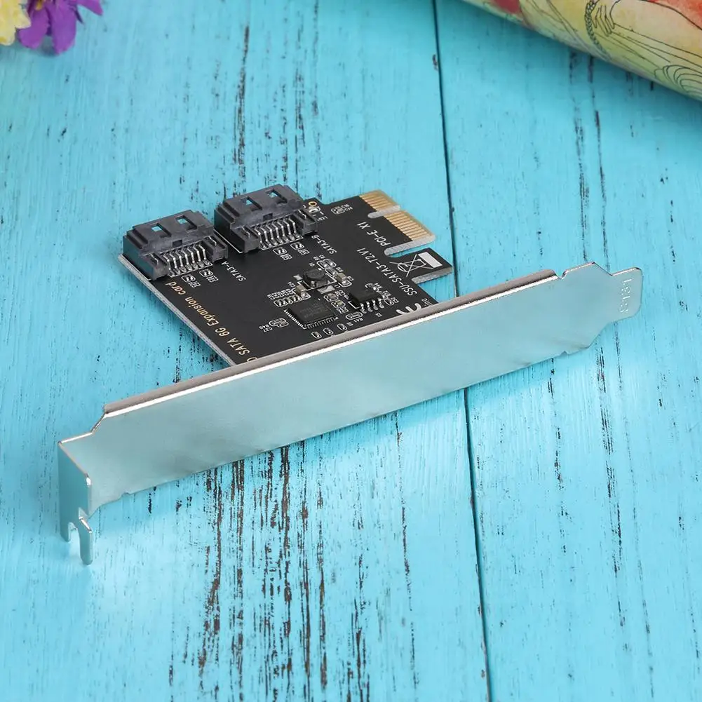 

pci-e to SATA 3.0 Internal 6Gbps Ports Disk Expansion Card Support for Hot Plug and Plug and Play Two SATA3.0 Interfaces