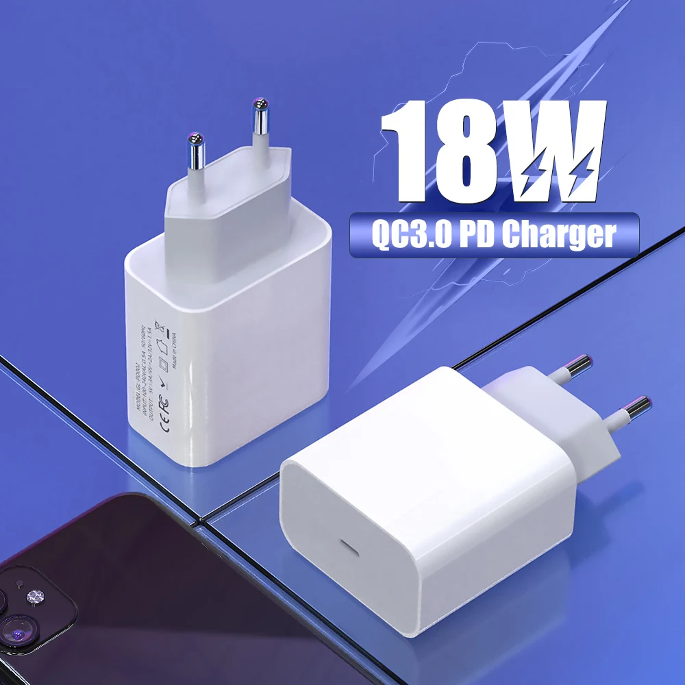 18W зарядное устройство PD QC4.0 QC3.0 Кабель с разъемом USB типа C для быстрой зарядки Quick