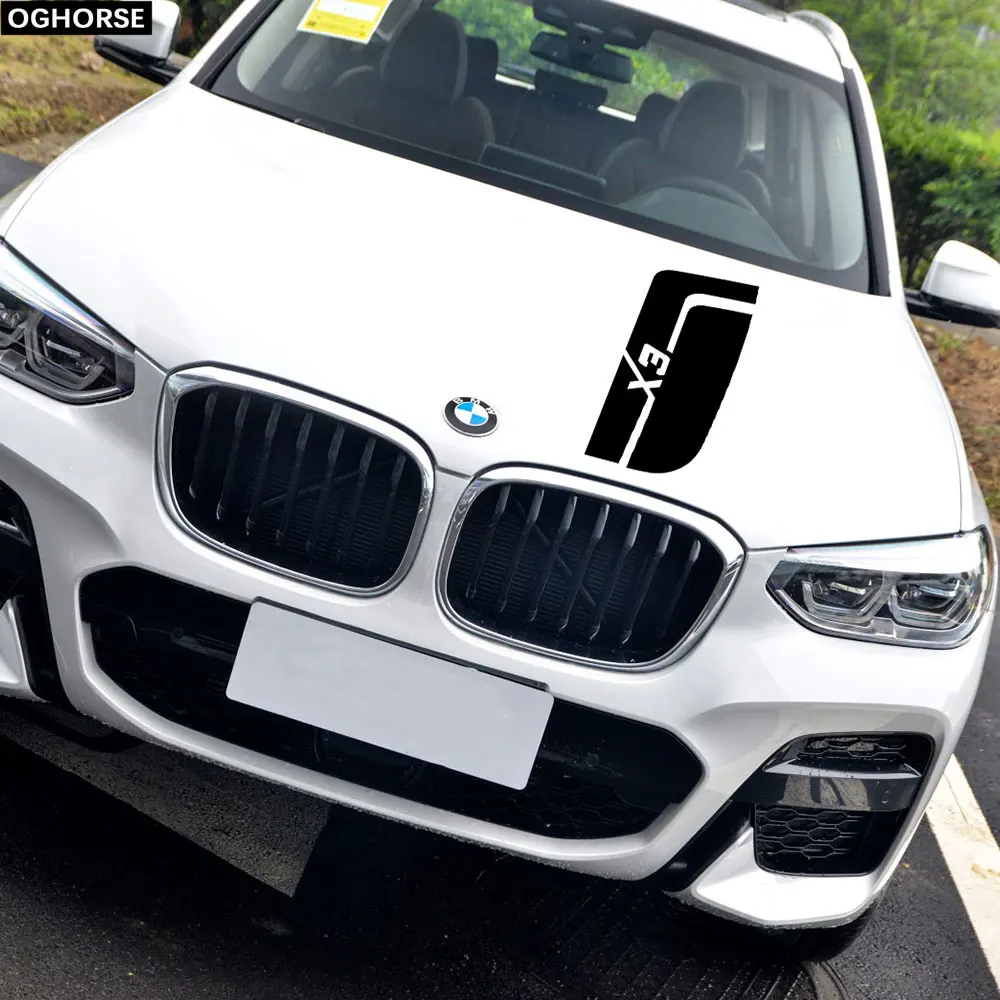 Аксессуары для BMW X3 2018-подарки Стильный чехол на капот автомобиля наклейка