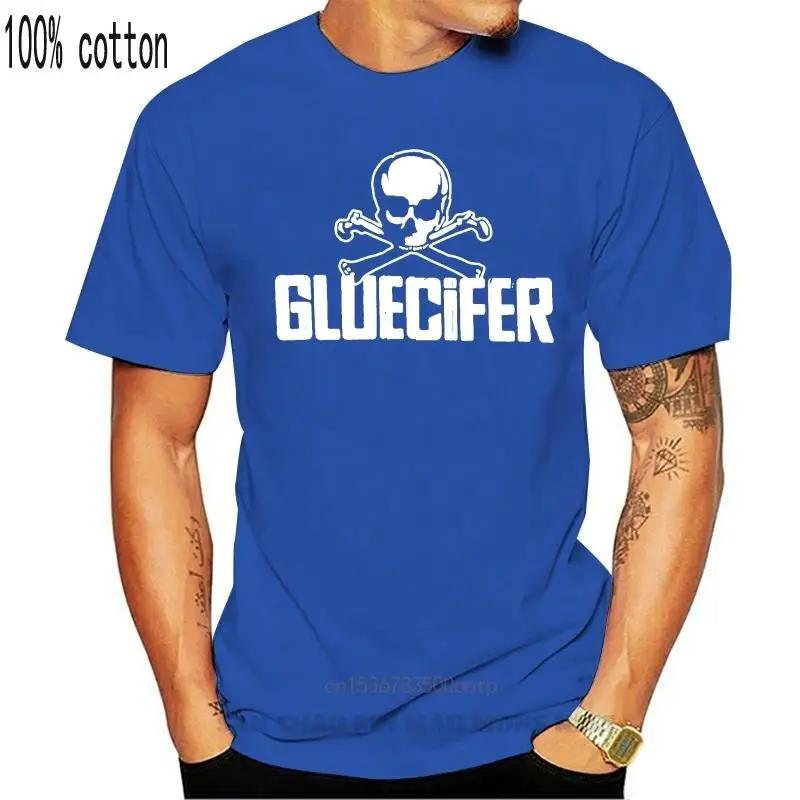 

Funny T Shirt Men Novelty Tshirt Gluecifer Skull T-shirt