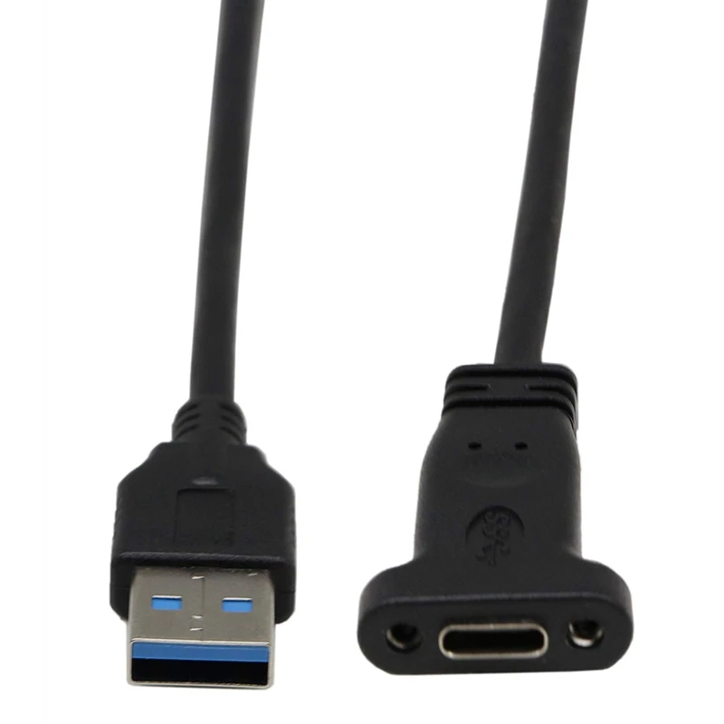 USB A 3.0 to C Front Panel Header Cable Male Type Female Mount Extension Data Sync and Charg | Электроника