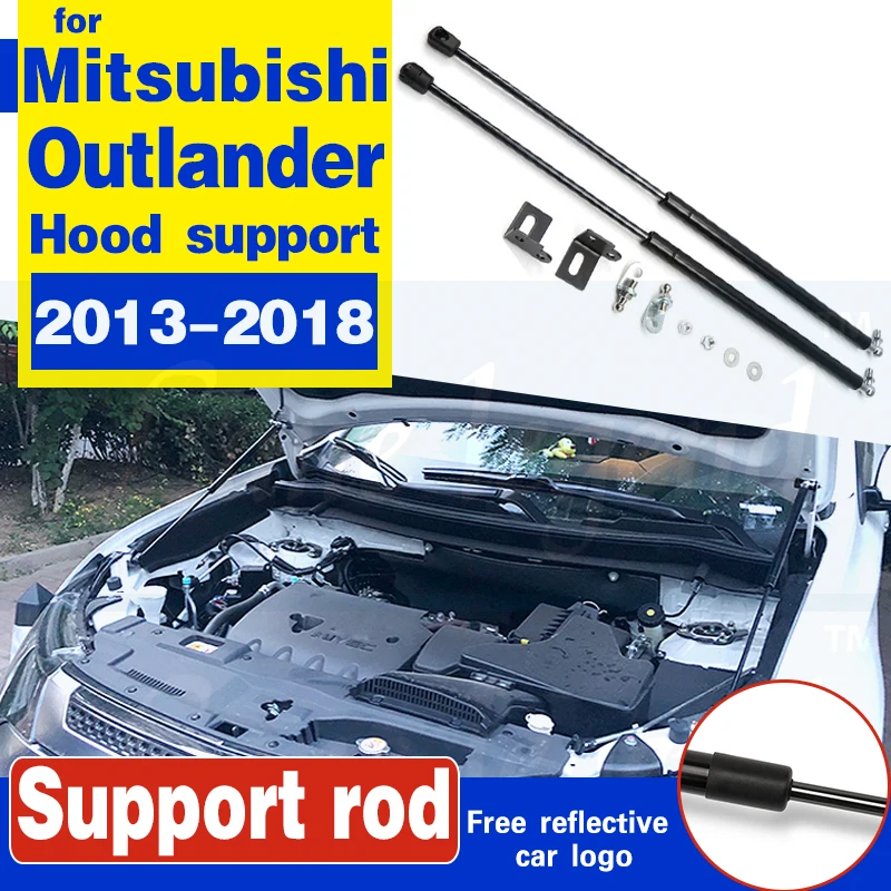 

For Mitsubishi Outlander 2013-2018 Refit Bonnet Hood Cover Spring Shock Lift Strut Bars Support Hydraulic Rod Car-styling