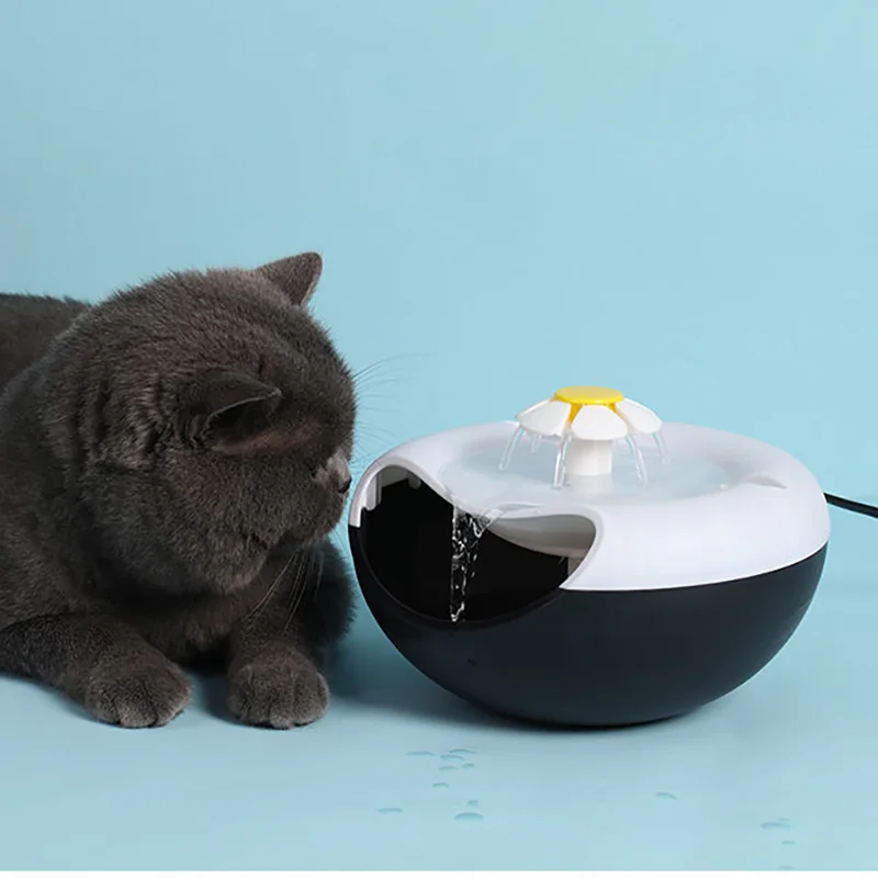 

New 1.6L Automatic Cat Water Fountain with Faucet Dog Water Dispenser Cute look Drinker Pet Drinking Feeder Bowl with Filters