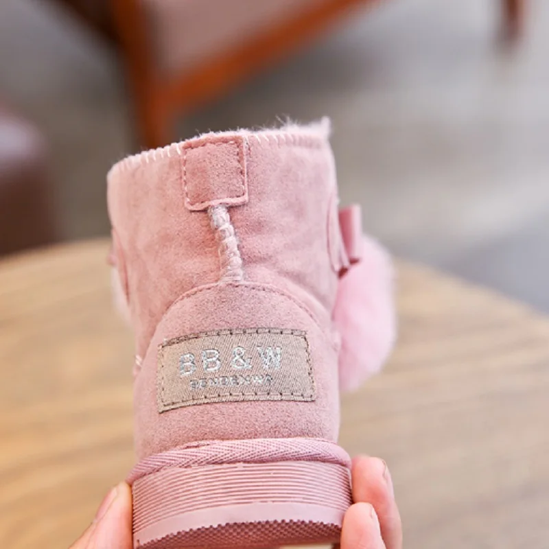 Зимние ботинки для девочек 2020 модные зимние детские маленьких и больших детей