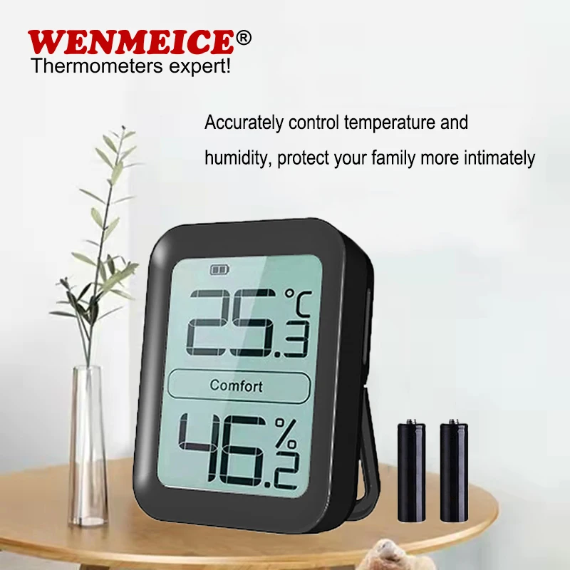 

Indoor Room Thermometer Digital Climate Monitor Accurate Temperature and Humidity Meter for Home Office Nursery