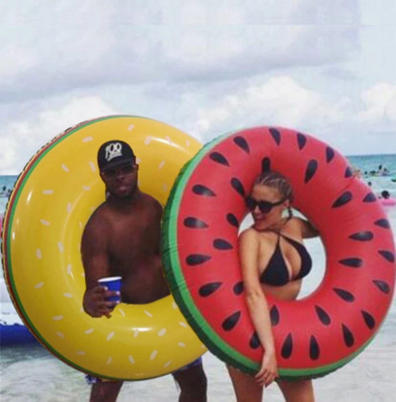 99 см надувной гамбургер арбуз бассейн плавающий круг для плавания взрослых