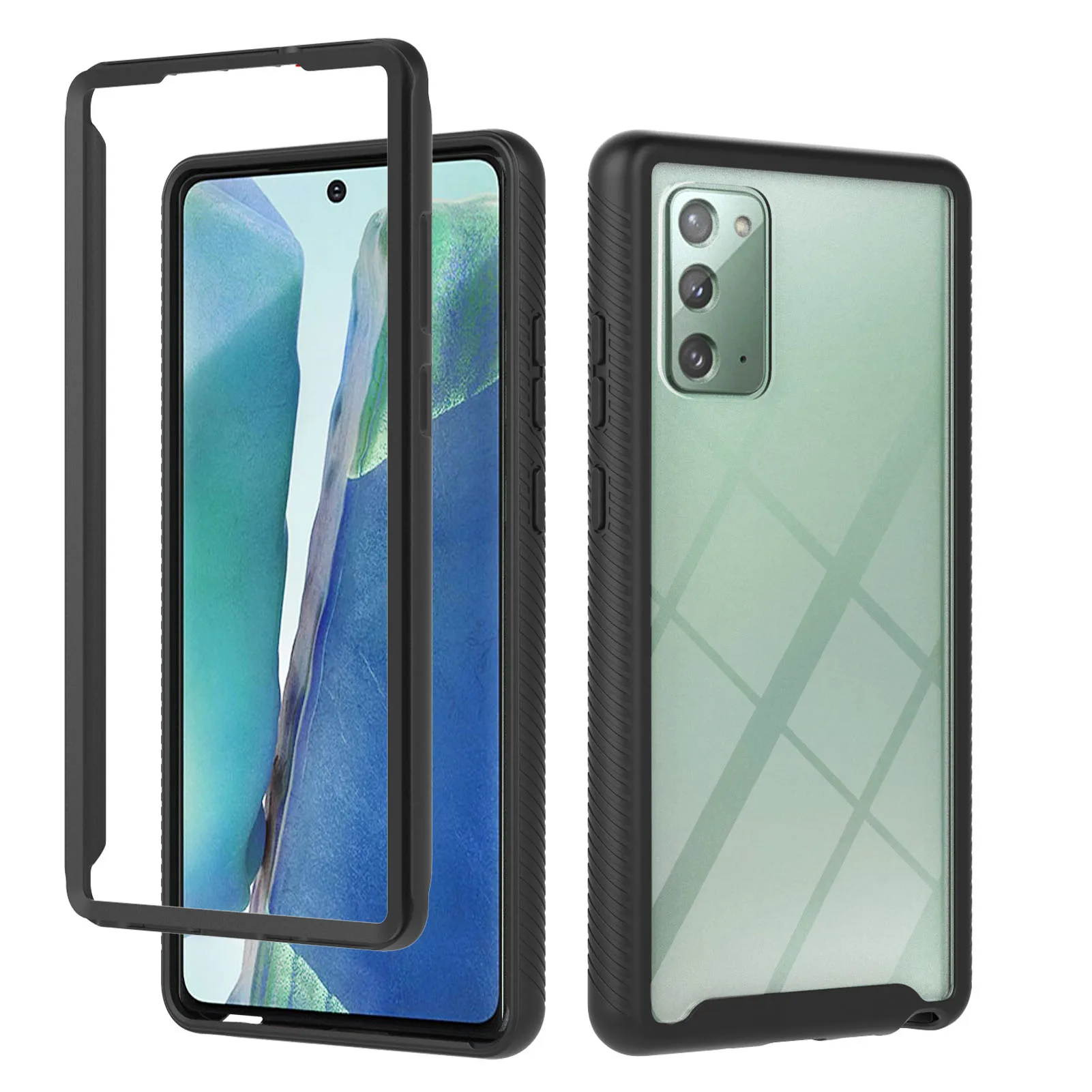 

Shockproof Armor Phone Cover For Samsung Galaxy Note 20 Slim Case with Front Frame