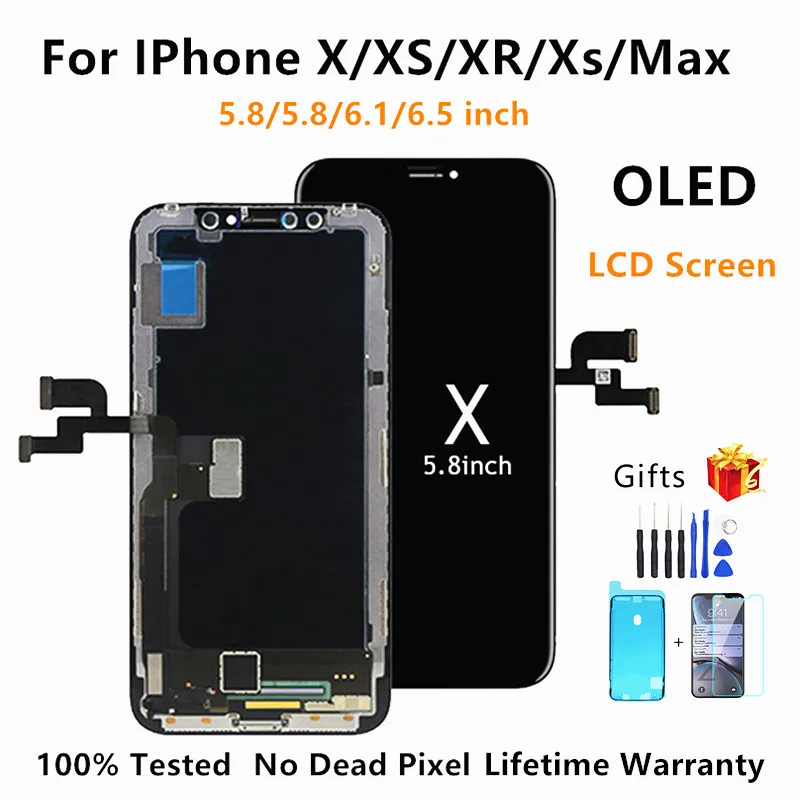 

100% Tested OLED LCD For iPhone X XR XS Max Display Wholesale Price Display For iPhone 11 X Xs Screen 100% Test Good 3D Touch