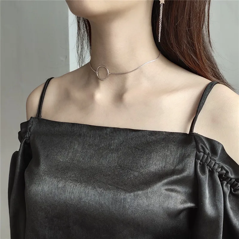 Женское очаровательное колье RUIYI стильное ожерелье из настоящего серебра 925