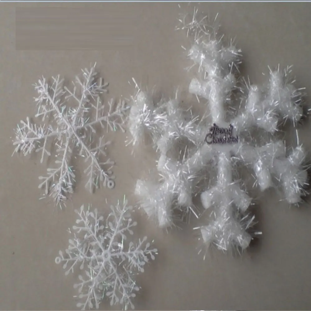 3 шт. рождественские украшения снежинки пластиковые поддельные снежинки|Кулоны и