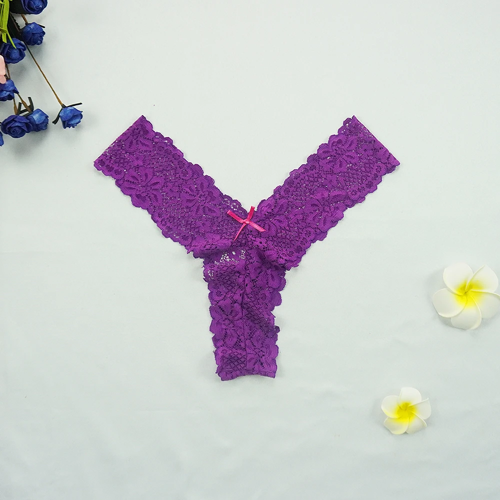 Для женщин кружевные стринги супер сексуальные выдалбливают Нижнее белье