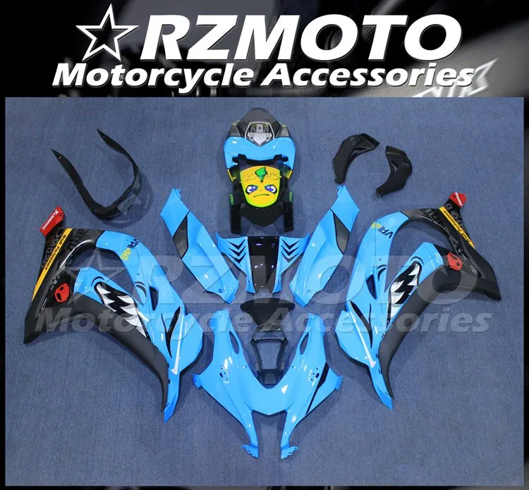 

New ABS Motorcycle whole Fairings kit Fit for Kawasaki Ninja ZX-10R 2016 2017 2018 2019 10R 16 17 18 19 Bodywork set Sky blue