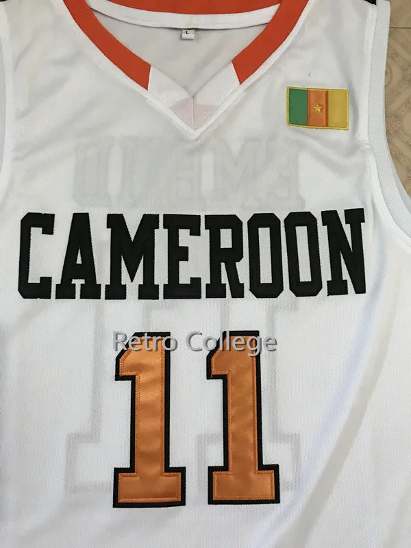 

11 Joel Embiid Team Cameroon Retro Classic Throwback Basketball Jersey Stitched Custom Any Number Name jerseys