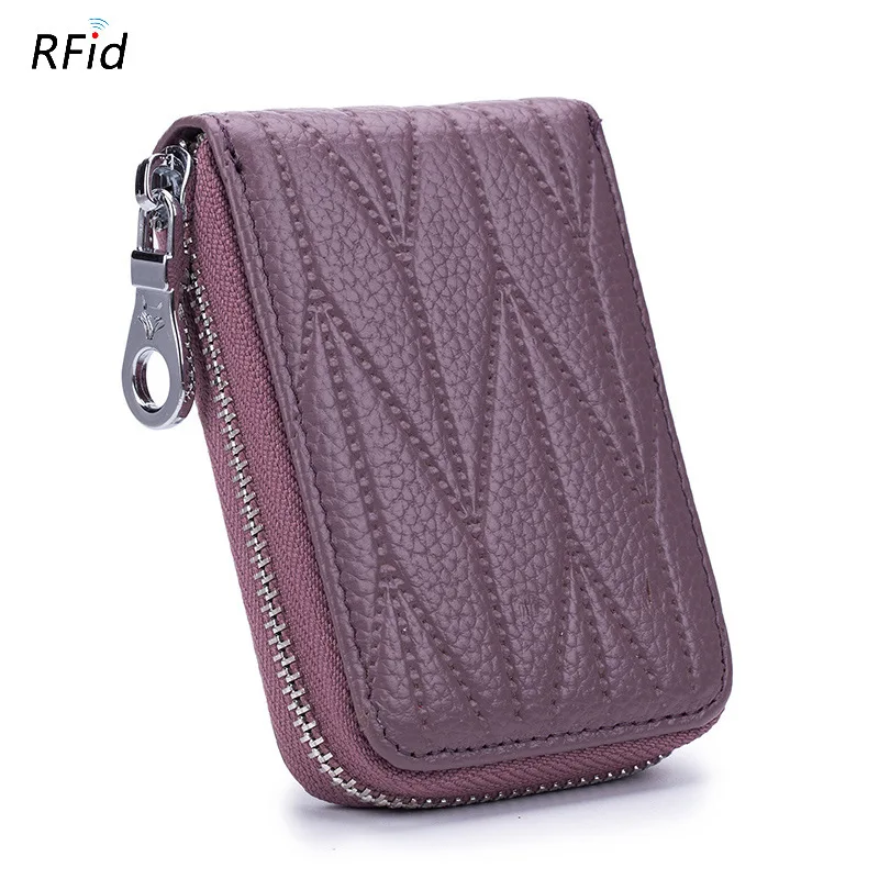 Новинка кожаный женский кошелек для кредитных карт чехол монет сумка RFID