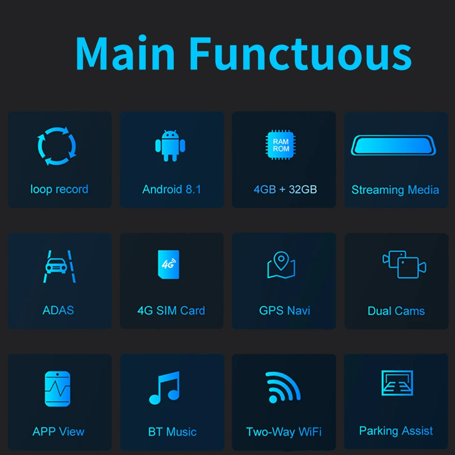 $162.87 Bluavido 4G ADAS 10