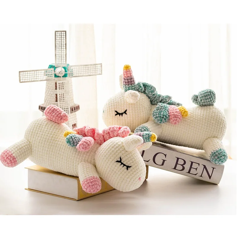 

Non-Готовые новых способа изготовленный на заказ синель значки Единорог сделай сам пакет плетеная пряжа Craf, набор для рукоделия для игла Мате...