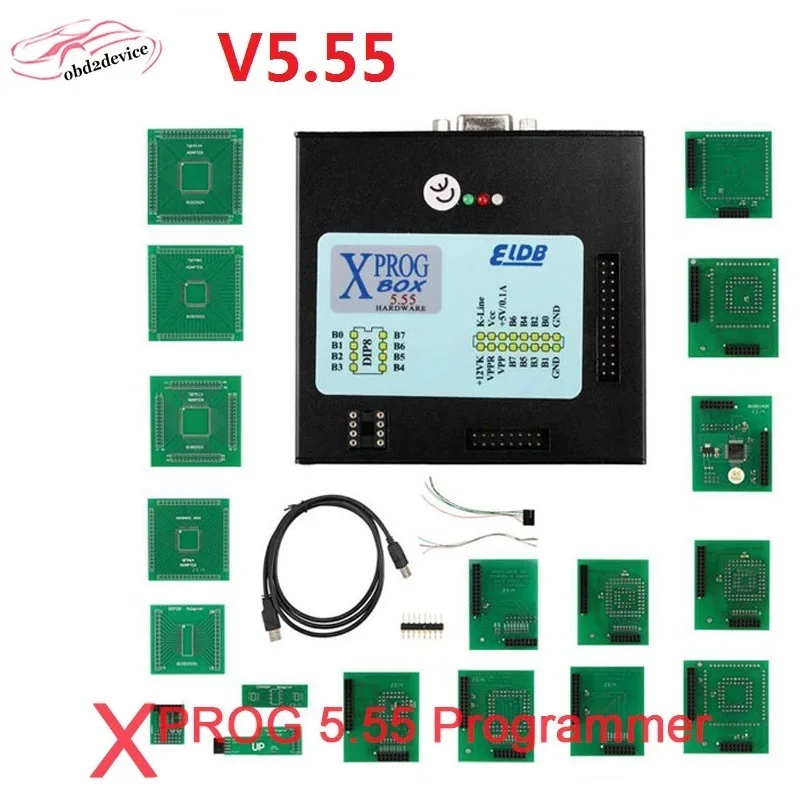 

V5.55 XPROG ECU Программатор нового поколения X-PROG V 5,55 металлический OBD Профессиональный диагностический инструмент сканер PK Xprog 5,70