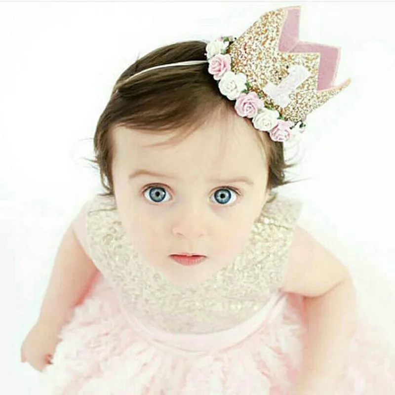 Головной убор детский с цветочной короной головной для вечевечерние НКИ дня
