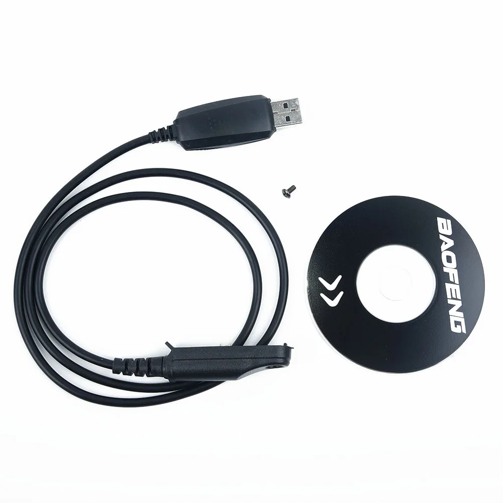 USB Кабель для программирования CD Baofeng Walkie Talkie BF UV9R Plus A58 9700|Запчасти и аксессуары