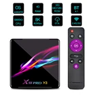 ТВ-приставка X88 PRO X3, Android 9,0, Amlogic S905X3, 4 ядра, Wi-Fi, 4 КБ, 4 + 128 ГБ