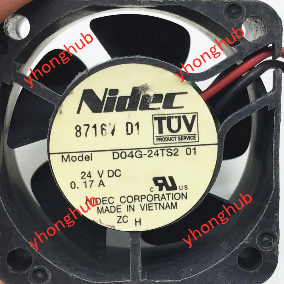 Вентилятор охлаждения сервера Nidec D04G 24TS2 03 DC 24V 0.17A 40x40x20 мм|square fan|server fan40x40x20mm fan |