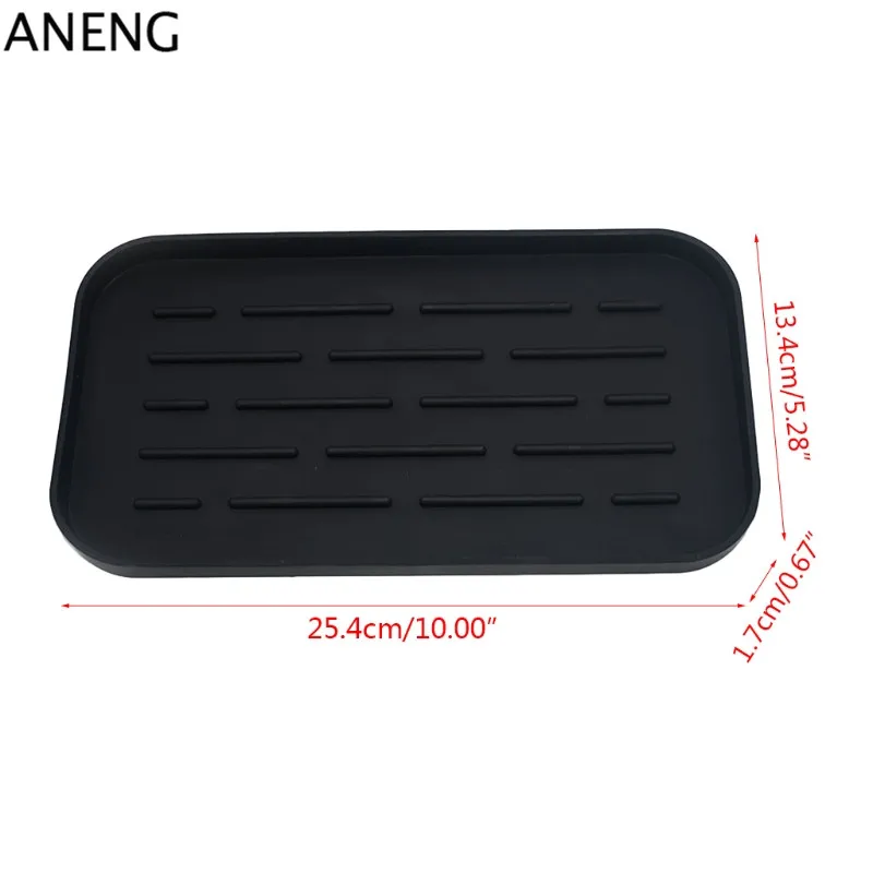 

Silicone Drain Tray Sponge Holder Soap Pad for Dishes Water Cup Fruit Vegetable Kitchen Sink Organizer Plate
