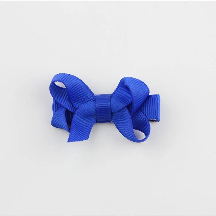 1 шт. детское платье банты, заколки для волос Grosgrain ленты заколки для волос аксессуары для волос 1801ZYAA1724 - Цвет: a06 Royal Blue
