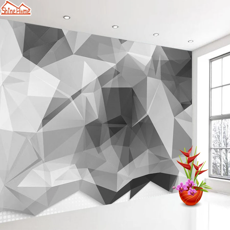 Abstract Brick 3d Pattern Wallpapers Mural Rolls Walls Living Room Wallpaper for Wall Papers Home Decor Black White Background