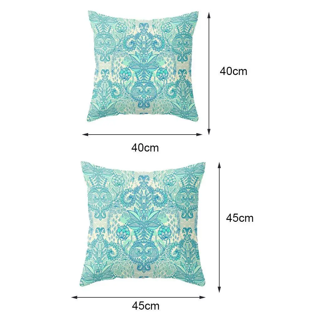 

2021 Mint Green Pillow Cover Geometric Print Cushion Throw case Cushion Covers Sofa Pillows Decorative 45*45cm Cover Case P J2Q5