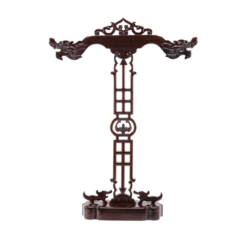 Твердый деревянный эбеновый Китайский держатель для ручки с 12 держателями