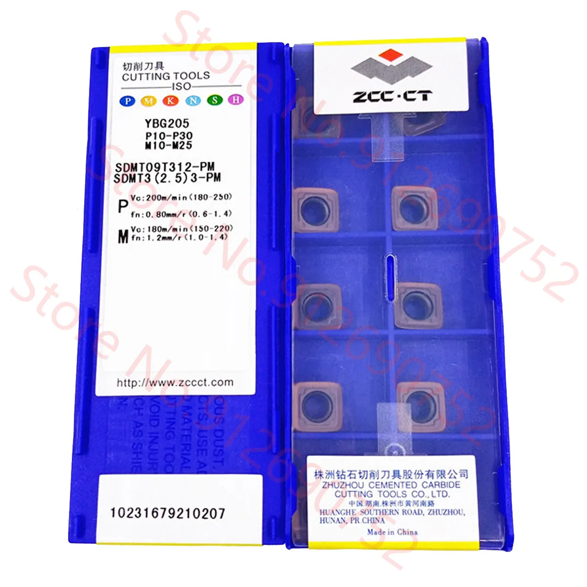 

100% Originais ZCC.CT SDMT09T312-PM YBG205/SDMT120412-PM YBG205 10pcs Milling Cutter Carbide Insert CNC Lathe Tools