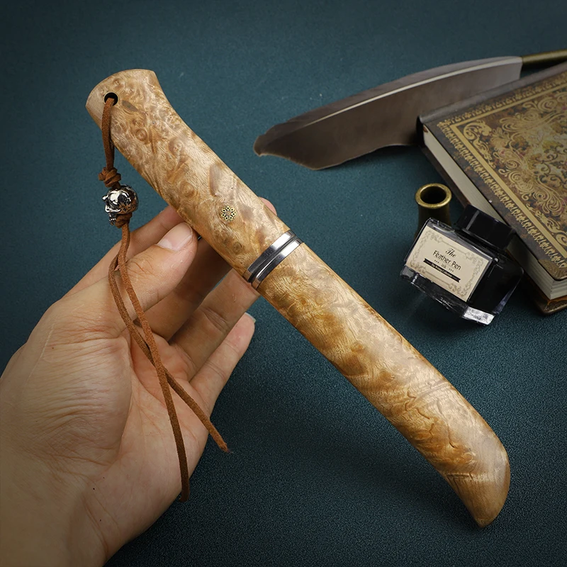 Японский нож ALVELY из дамасской стали с фиксированным лезвием высококачественный