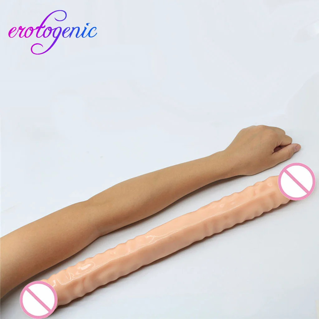 Страпон фаллоимитатор для женщин реалистичный с двойным концом гибкий и Veiny