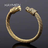 kaymen new dragon viking bangle vintage cuff bracelet bangle for men women unisex jewelry statement nail bangle 3288