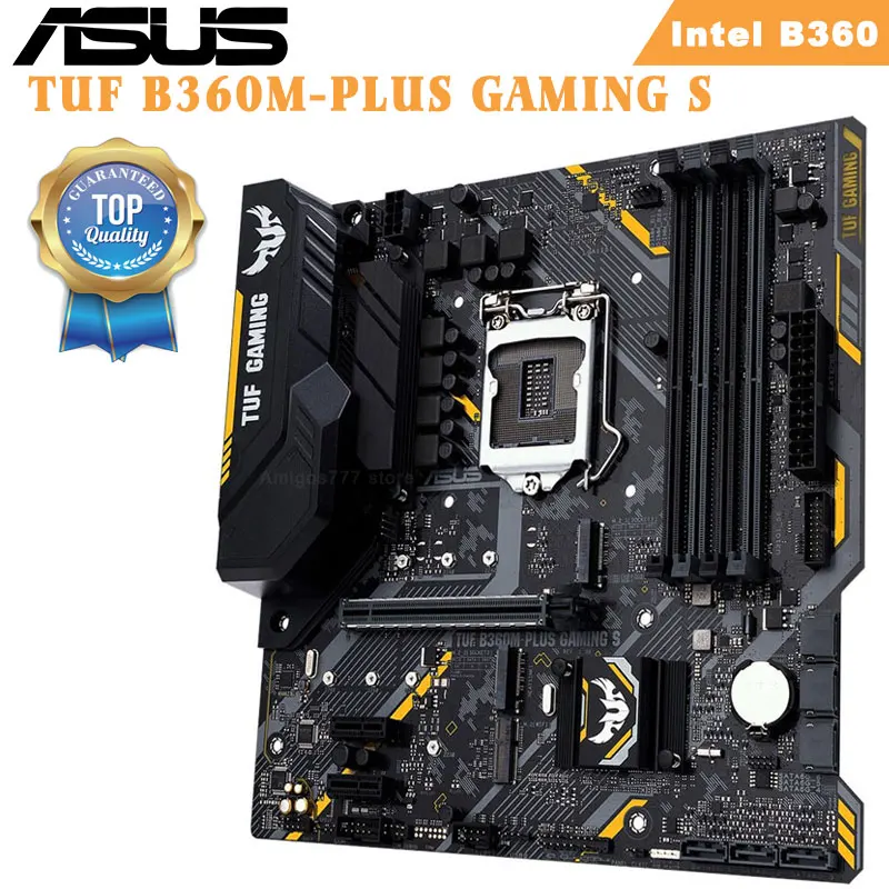 Günstig Mainboard ASUS TUF B360M-PLUS GAMING S LGA1151 Ddr4 64GB 8th 9th PCI-E 3,0 M.2 Chia Intel B360 Desktop Micro ATX Motherboard Verwendet